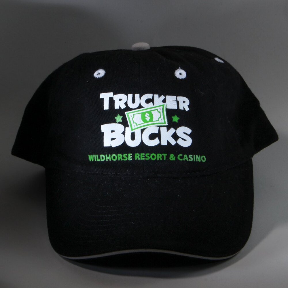 OTTO Wildhorse Casino Hat Men One Size Black Trucker Bucks